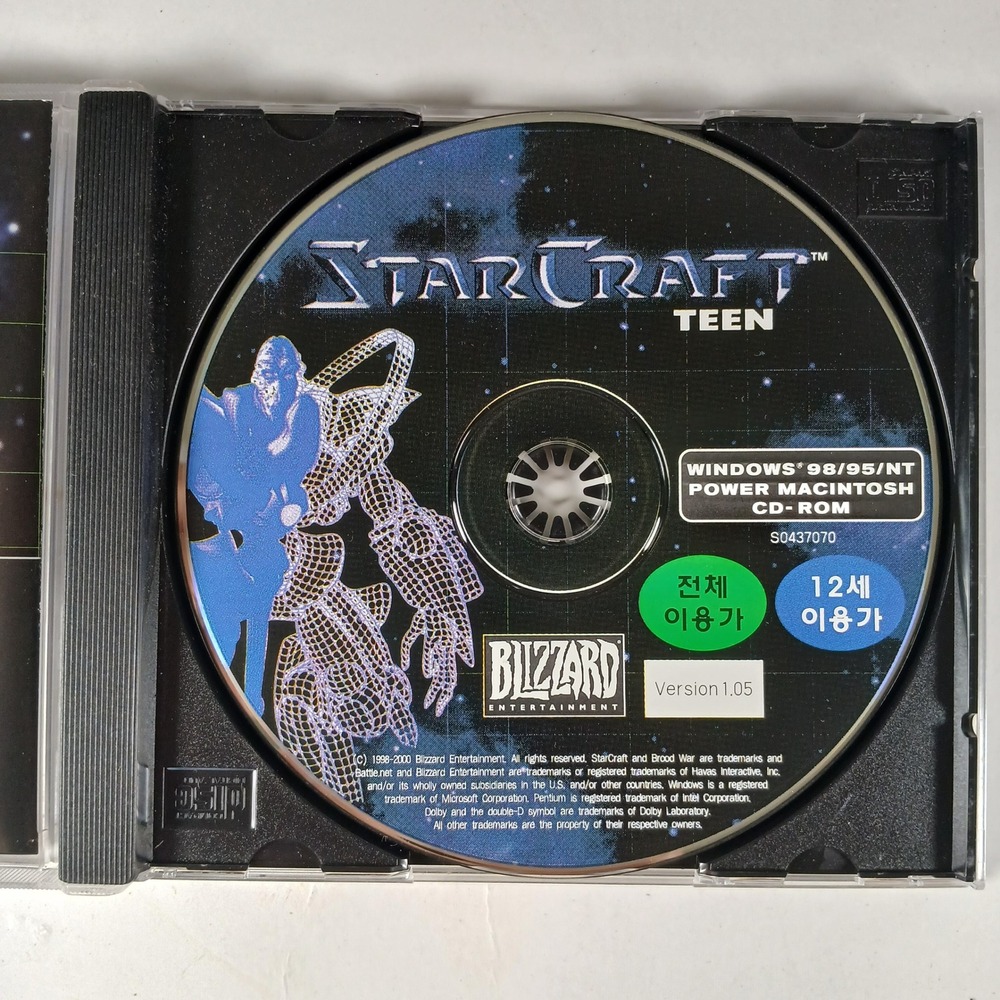 Blizzard StarCraft Teen PC CD-ROM Korean Import HanbitSoft